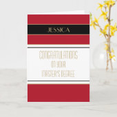 Gefeliciteerd afstudeerkaart Master's degree Kaart (Gele Bloem)