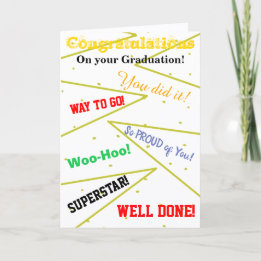 Gefeliciteerd Afstudeerpretentie Kaart