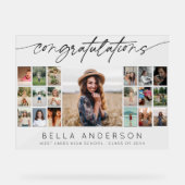 Gefeliciteerd Afstudeerscript Foto Collage Acryl Bord (Voorkant)