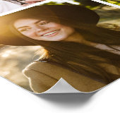 Gefeliciteerd afstuderen 10 foto trendy afstudeerf poster (Hoek)