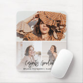 Gefeliciteerd Afstuderen 3 Foto Custom 2025 Afstud Muismat (Met muis)