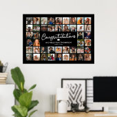 Gefeliciteerd Afstuderen 44 Foto Collage Poster (Thuiskantoor)