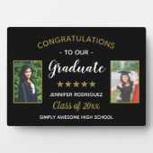 Gefeliciteerd Afstuderen Aangepast 2 Foto Afstuder Fotoplaat (voorkant)