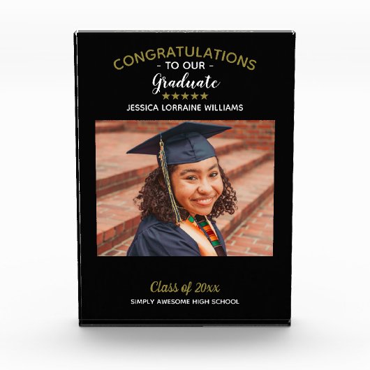 Gefeliciteerd Afstuderen Aangepast Afstuderen Foto (Voorkant)