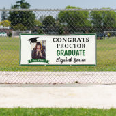 Gefeliciteerd Afstuderen Aangepaste banner Groen g (Insitu)