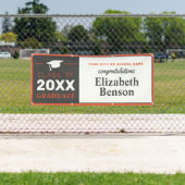 Gefeliciteerd Afstuderen Aangepaste banner Oranje (Insitu)
