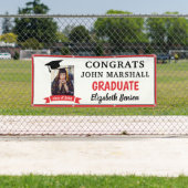 Gefeliciteerd Afstuderen aangepaste banner Red Gre (Insitu)