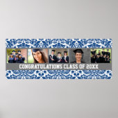 Gefeliciteerd Afstuderen aangepaste fotobanner Poster (Voorkant)