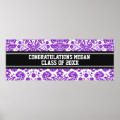 Gefeliciteerd Afstuderen Aangepaste naambanner Poster (Voorkant)