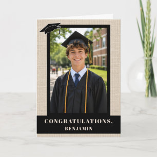 Gefeliciteerd Afstuderen Afgestudeerde Foto Kaart