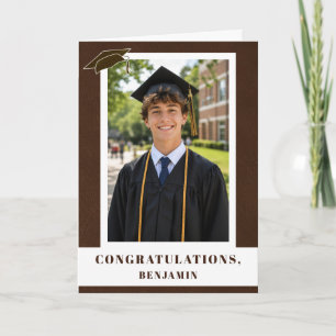 Gefeliciteerd Afstuderen Afgestudeerde Foto Kaart