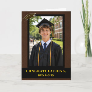Gefeliciteerd Afstuderen Afgestudeerde Foto Kaart