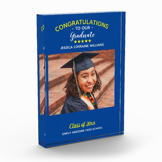 Gefeliciteerd Afstuderen Afstuderen Aangepaste fot Fotoblokken (Links)