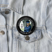 Gefeliciteerd Afstuderen Afstuderen Foto Ronde Button 7,6 Cm (In situ)