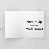 Gefeliciteerd Afstuderen, Afstuderen Pig Kaart, Kaart (Binnen)