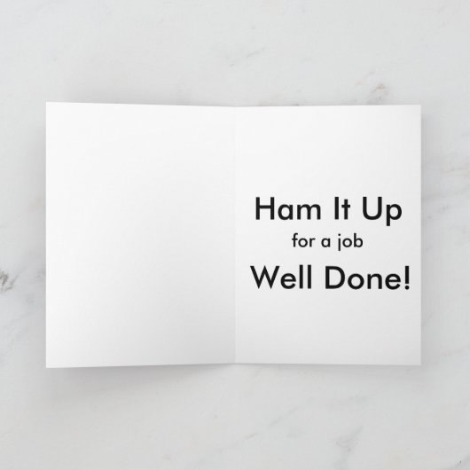 Gefeliciteerd Afstuderen, Afstuderen Pig Kaart, Kaart (Binnen)