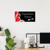 Gefeliciteerd Afstuderen Banner Posters (Thuiskantoor)