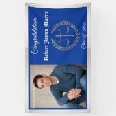 Gefeliciteerd Afstuderen Banner, Schalen van Gerec Spandoek (Verticaal)