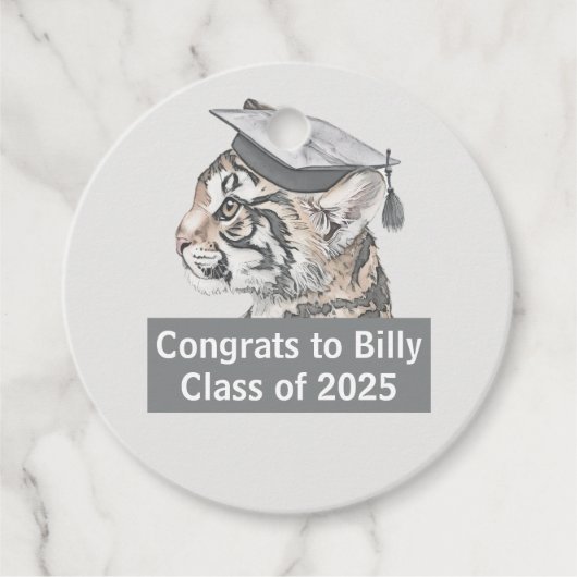 Gefeliciteerd Afstuderen Bedankjes Labels (Voorkant)