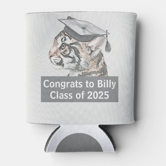 Gefeliciteerd Afstuderen Blikjeskoeler (Voorkant)