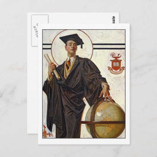 Gefeliciteerd Afstuderen Briefkaart (Voorkant / Achterkant)