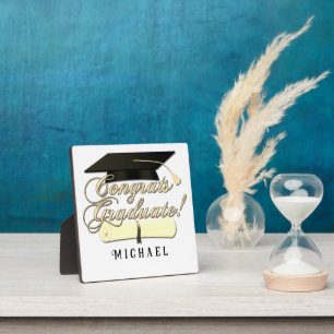 Gefeliciteerd Afstuderen Diploma Afstuderen pet Jo Fotoplaat