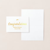 Gefeliciteerd Afstuderen Elegant Gold Foil Script Folie Kaarten (Display)