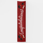 Gefeliciteerd Afstuderen / Eventuele kantine Spandoek (Verticaal)