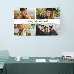 Gefeliciteerd Afstuderen foto Klasse jaar Custom Spandoek