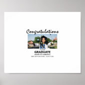 Gefeliciteerd Afstuderen | Fotogasthandtekening Poster (Voorkant)