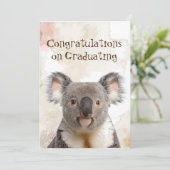 Gefeliciteerd Afstuderen Fun Koalified Humor Car Kaart (Staand voorkant)