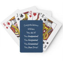 Gefeliciteerd Afstuderen Funny Afstuderen Poker