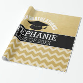 Gefeliciteerd Afstuderen - Gepersonaliseerd Afstud Cadeaupapier (Uitgerold)