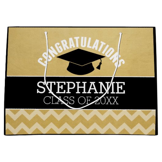 Gefeliciteerd Afstuderen - Gepersonaliseerd Afstud Large Cadeautasje (Voorkant)