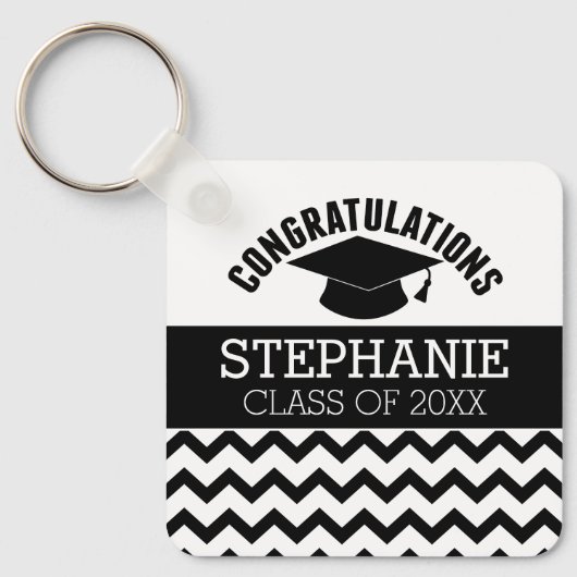 Gefeliciteerd Afstuderen - Gepersonaliseerd Afstud Sleutelhanger (Voorkant)