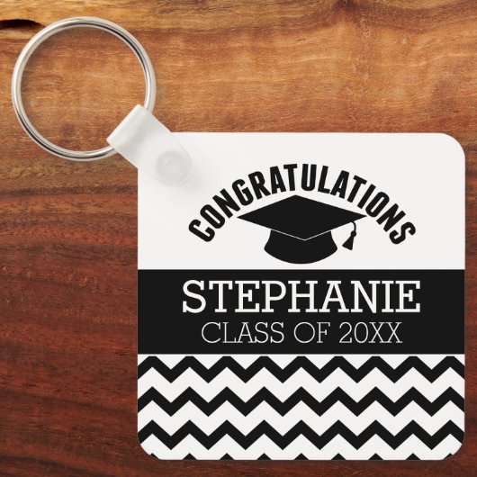 Gefeliciteerd Afstuderen - Gepersonaliseerd Afstud Sleutelhanger (Voorkant)