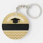 Gefeliciteerd Afstuderen - Gepersonaliseerd Afstud Sleutelhanger (Achterkant)