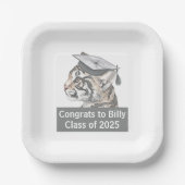 Gefeliciteerd Afstuderen gepersonaliseerd Papieren Bordje (Voorkant)