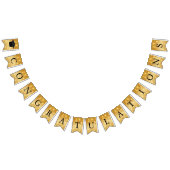 Gefeliciteerd Afstuderen Gold Sparkle Afstuderen Vlaggetjes (Alle)