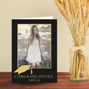 Gefeliciteerd Afstuderen Graduation Cap Foto Kaart