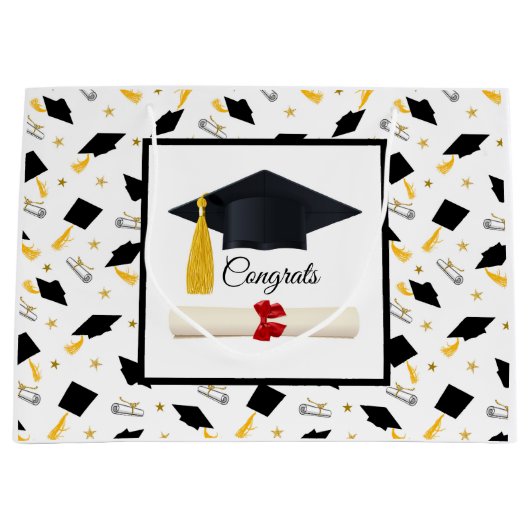 Gefeliciteerd Afstuderen Groot Cadeauzakje (Voorkant)