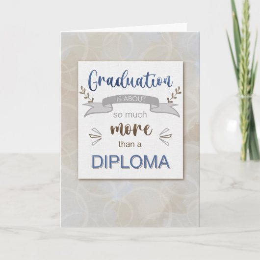 Gefeliciteerd Afstuderen is meer dan Diploma Kaart (Voorkant)