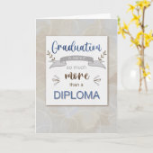 Gefeliciteerd Afstuderen is meer dan Diploma Kaart (Gele Bloem)