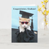 Gefeliciteerd Afstuderen! Kaart (Gele Bloem)