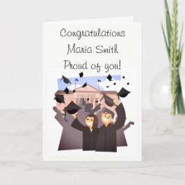 Gefeliciteerd (Afstuderen) Kaart