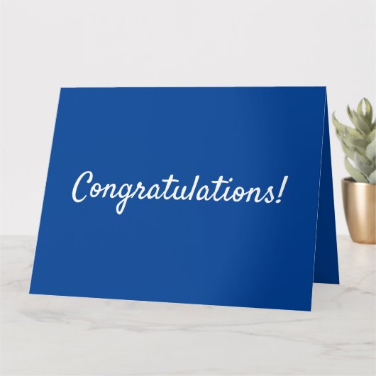 Gefeliciteerd afstuderen kaart (Kleine Plant)