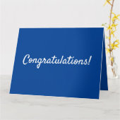 Gefeliciteerd afstuderen kaart (Gele Bloem)