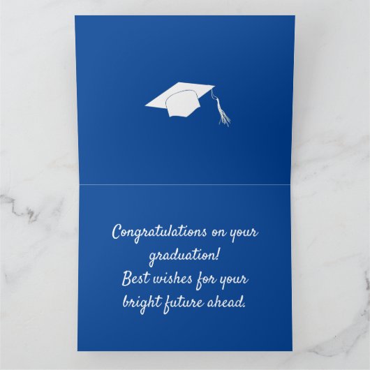 Gefeliciteerd afstuderen kaart (Binnen)