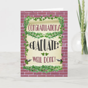 Gefeliciteerd Afstuderen Kaart