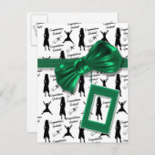 Gefeliciteerd afstuderen kaarten voor vrouwen (Voorkant / Achterkant)